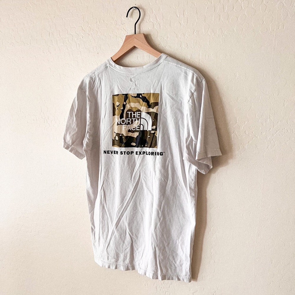 The North Face camo print tee